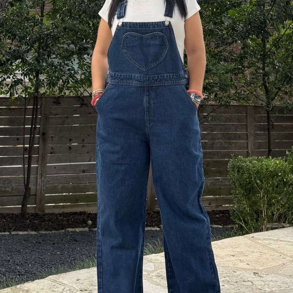 Shiny By Nature Women's Blue Denim Overalls - Picture 1 of 6